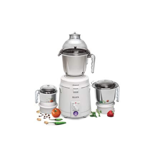 Sujata Dynamix DX Mixer Grinder, 900W, 3 Jars (White,Plastic)