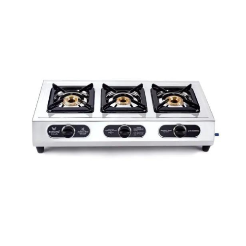 Butterfly Friendly 3B Auto Ignition Stainless Steel LPG Gas Stove