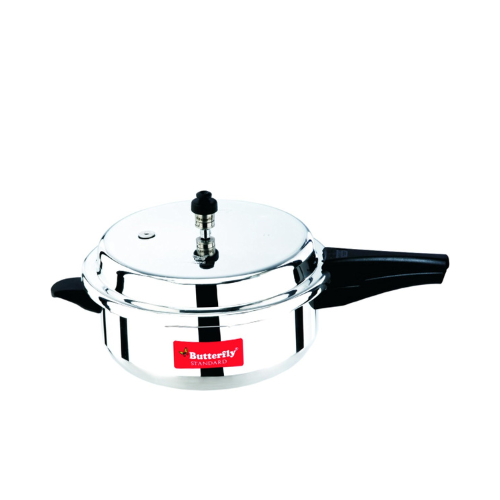 Butterfly Standard Aluminium Outer Lid Pressure Cooker, 5.5 Litre