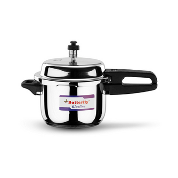 Butterfly Blue Line Stainless Steel Outer Lid Pressure Cooker, 3 Litre