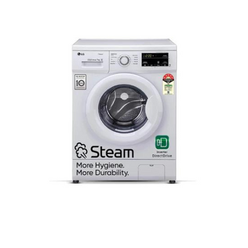 LG 7Kg Front Load Washing Machine, Inverter Direct Drive, 6 Motion, White