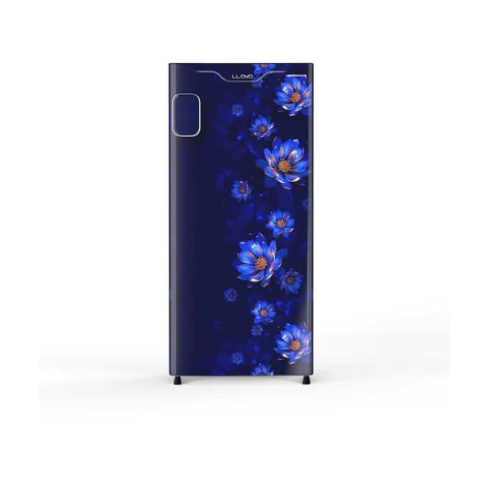 LLOYD 188L 3 Star Direct Cool Single Door Refrigerator TG (FLORET BLUE-GLDC203SFBT4JC